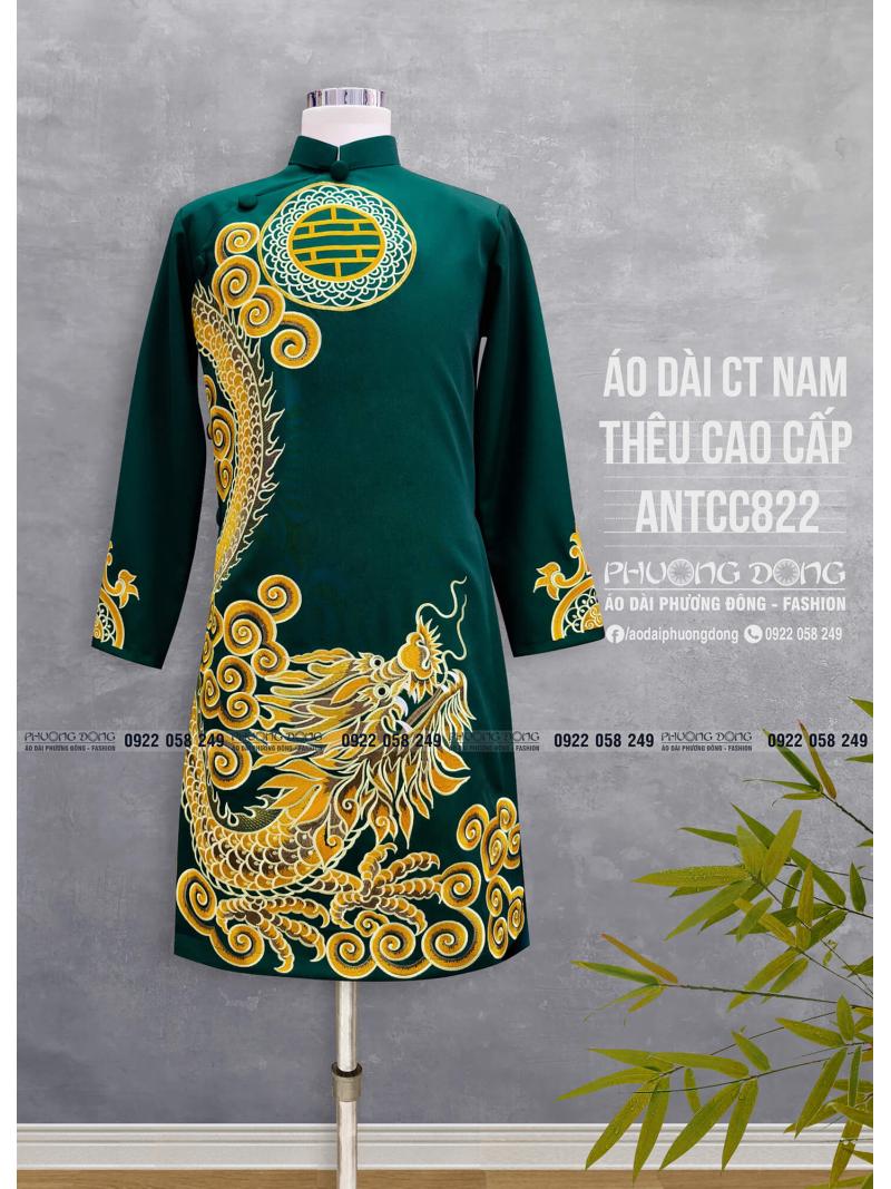 Áo Dài Cách Tân Nam Thêu Cao Cấp ANTCC822 Áo Dài Cách Tân Nam Thêu Cao Cấp ANTCC822